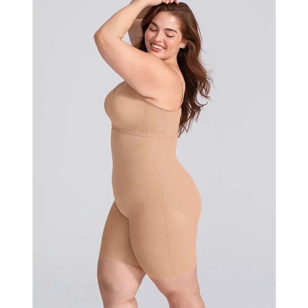 Honeylove SuperPower Short Shapewear in Sand Size 2X